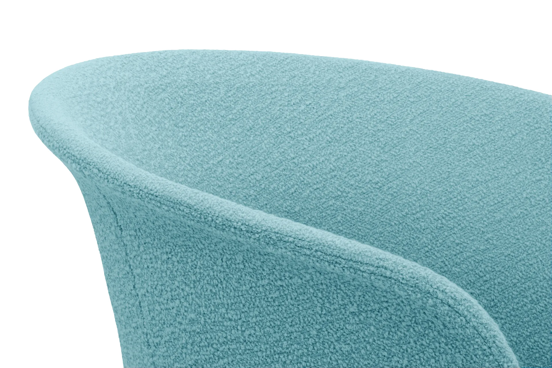 Kendo Swivel Bürostuhl mit 5 Rollen, Icicle-polished aluminium Hem