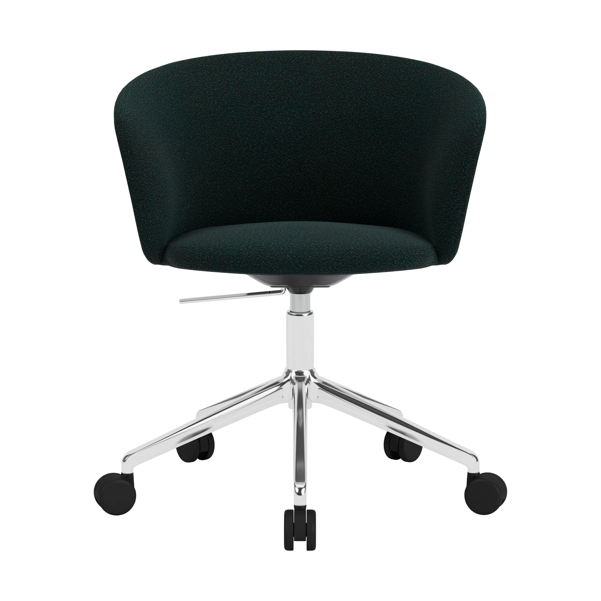 Kendo Swivel Bürostuhl mit 5 Rollen, Pine-polished aluminium Hem
