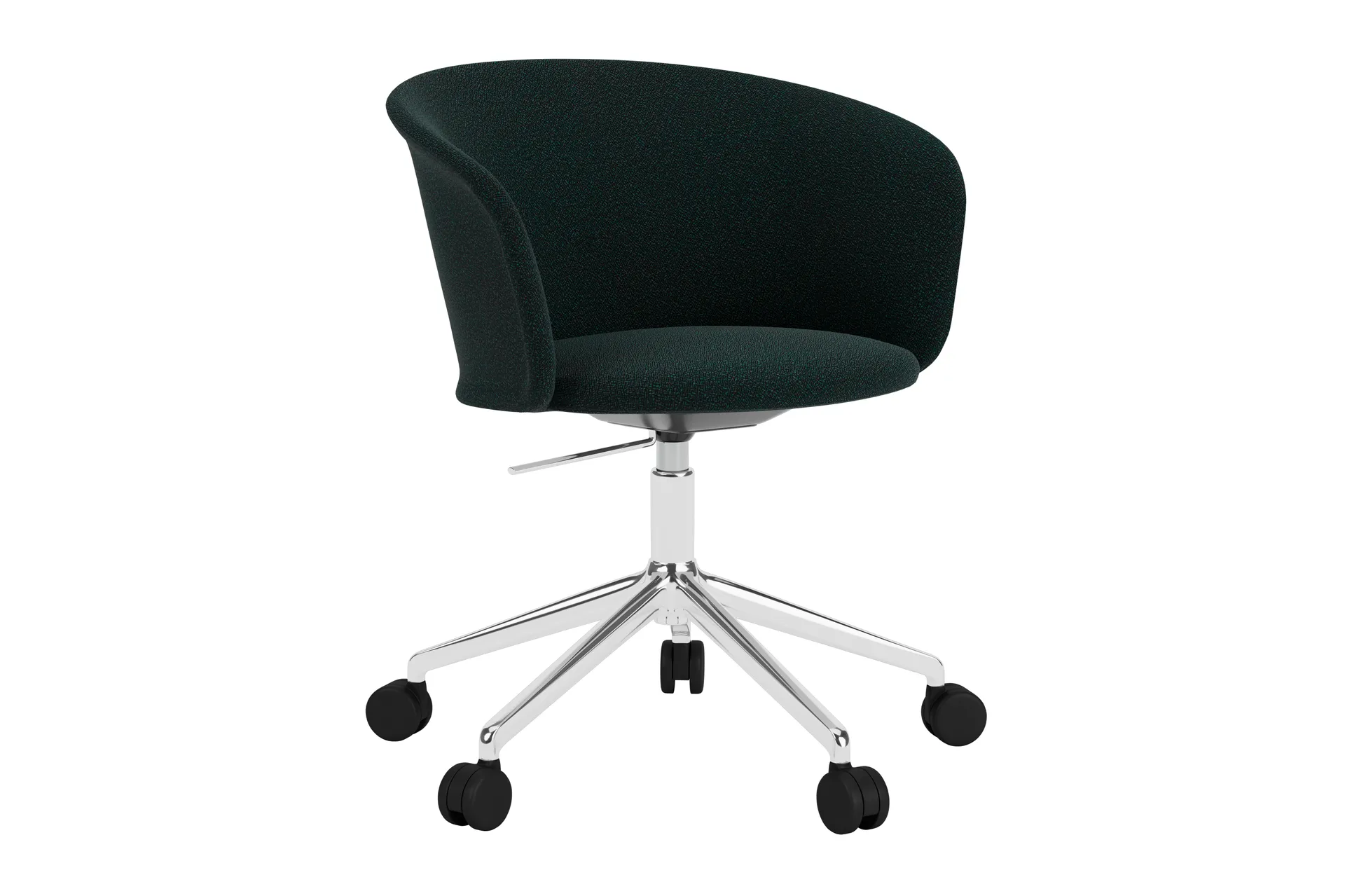 Kendo Swivel Bürostuhl mit 5 Rollen, Pine-polished aluminium Hem
