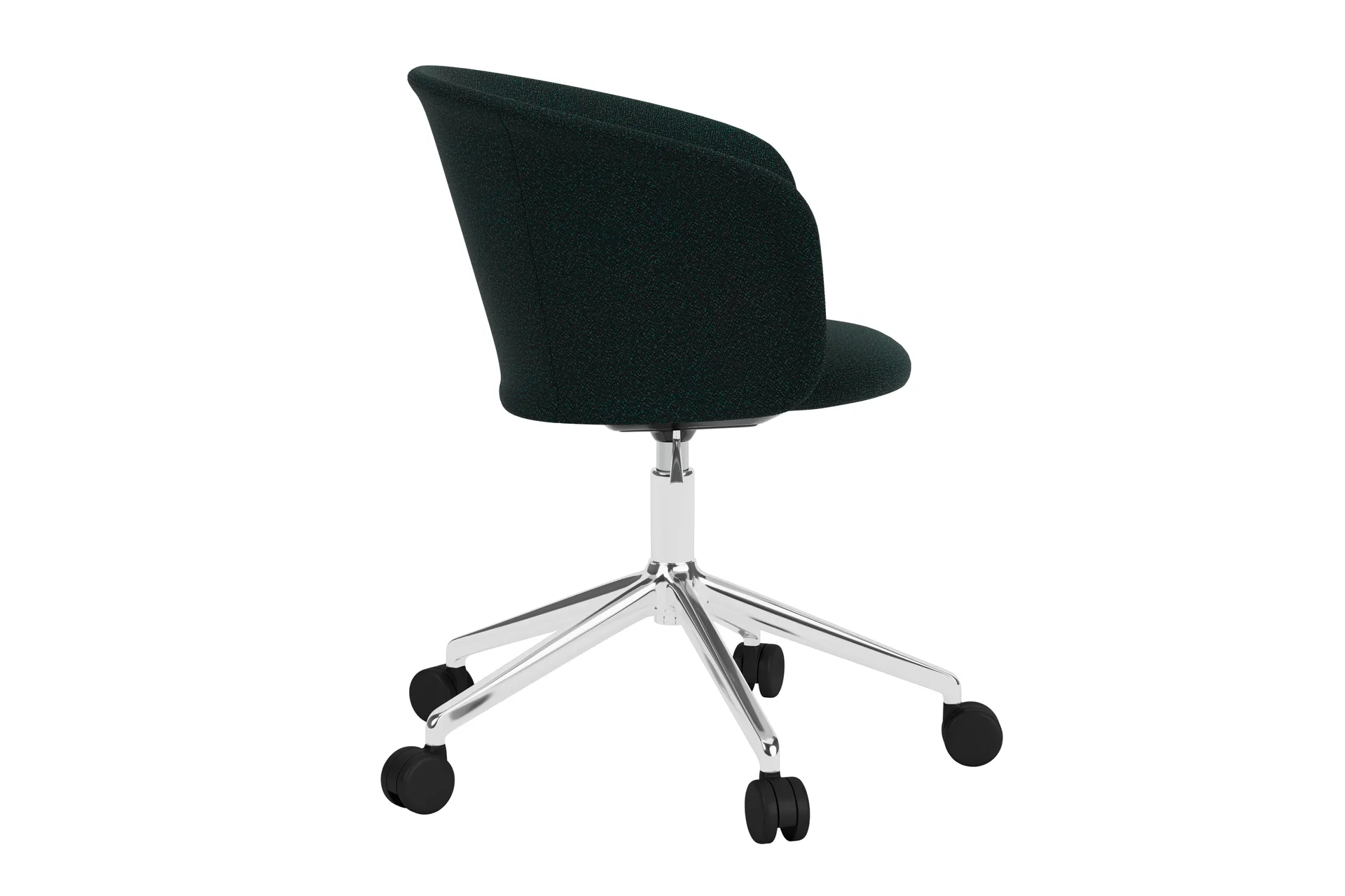 Kendo Swivel Bürostuhl mit 5 Rollen, Pine-polished aluminium Hem