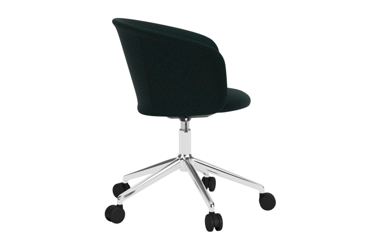 Kendo Swivel Bürostuhl mit 5 Rollen, Pine-polished aluminium Hem