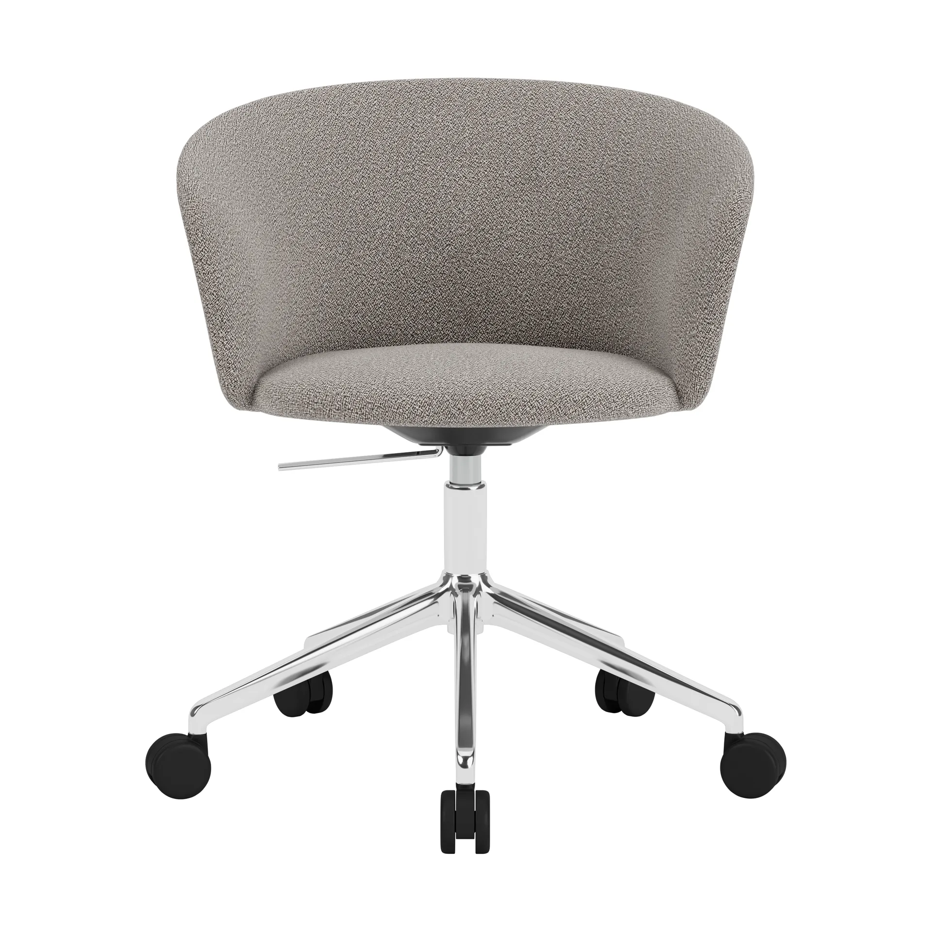Kendo Swivel Bürostuhl mit 5 Rollen, Porcelain-polished aluminium Hem