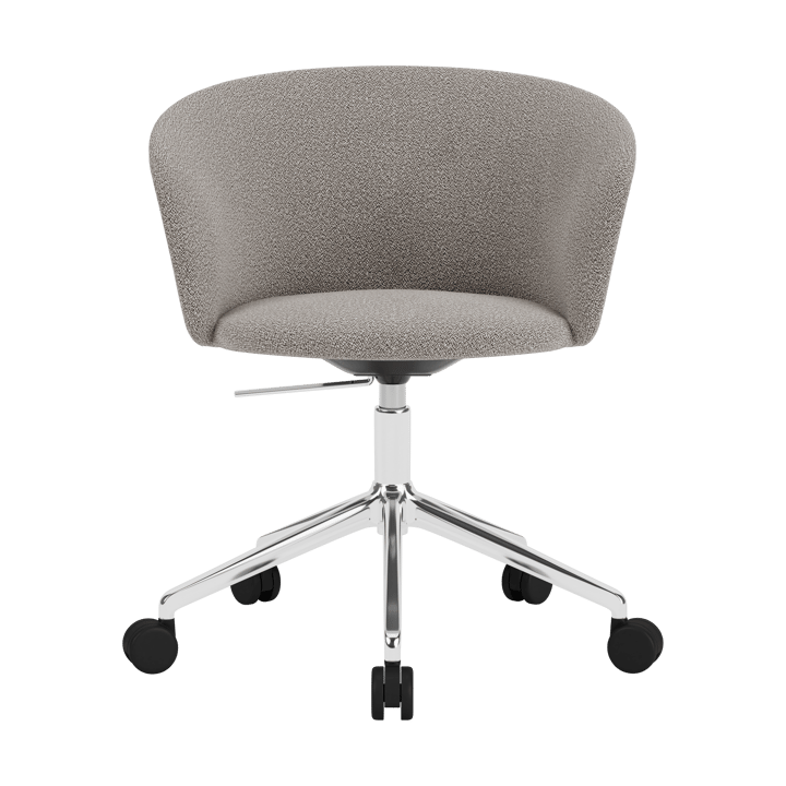 Kendo Swivel Bürostuhl mit 5 Rollen - Porcelain-polished aluminium - Hem