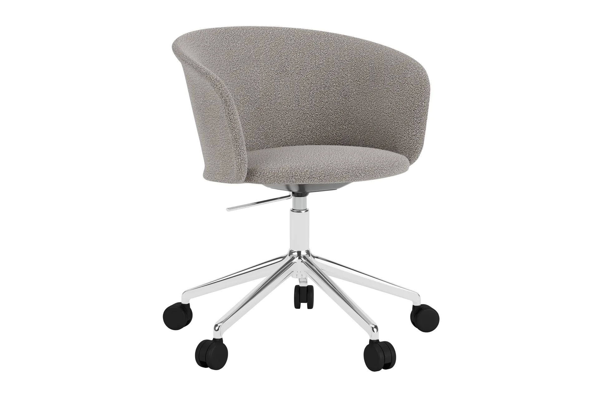 Kendo Swivel Bürostuhl mit 5 Rollen, Porcelain-polished aluminium Hem