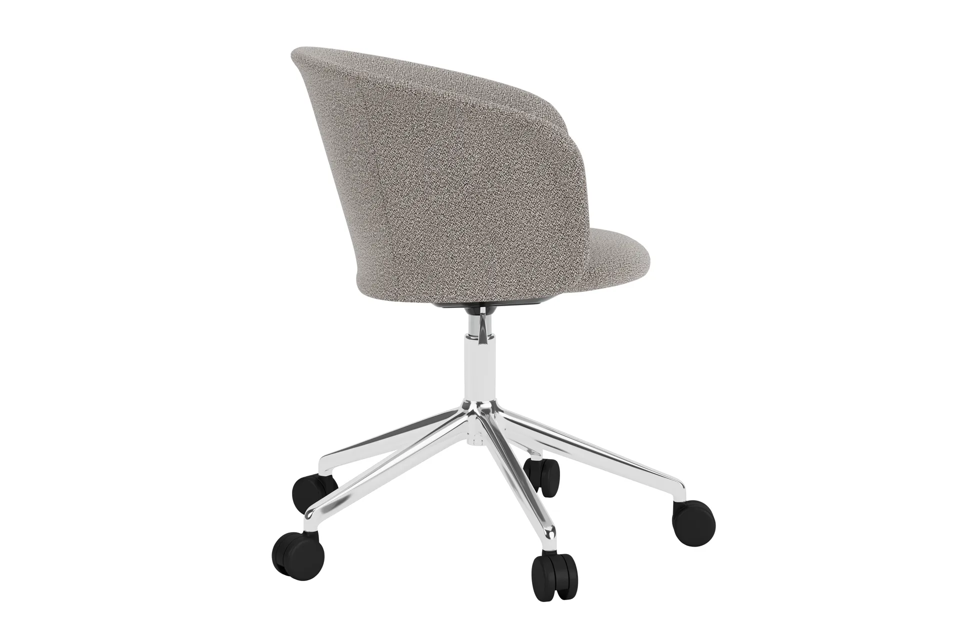 Kendo Swivel Bürostuhl mit 5 Rollen, Porcelain-polished aluminium Hem