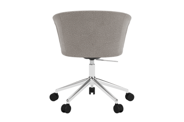 Kendo Swivel Bürostuhl mit 5 Rollen - Porcelain-polished aluminium - Hem