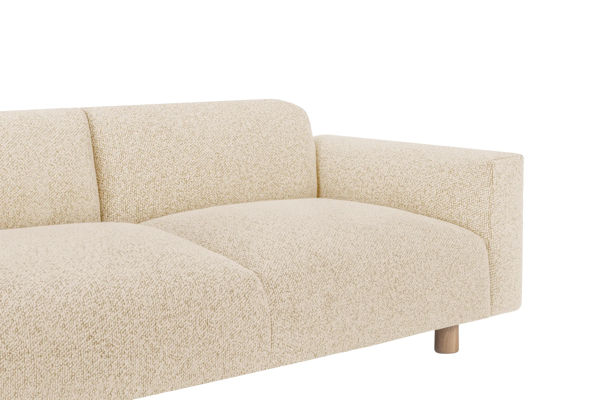 Koti 2-Sitzer Sofa 200 cm, Eggshell Hem
