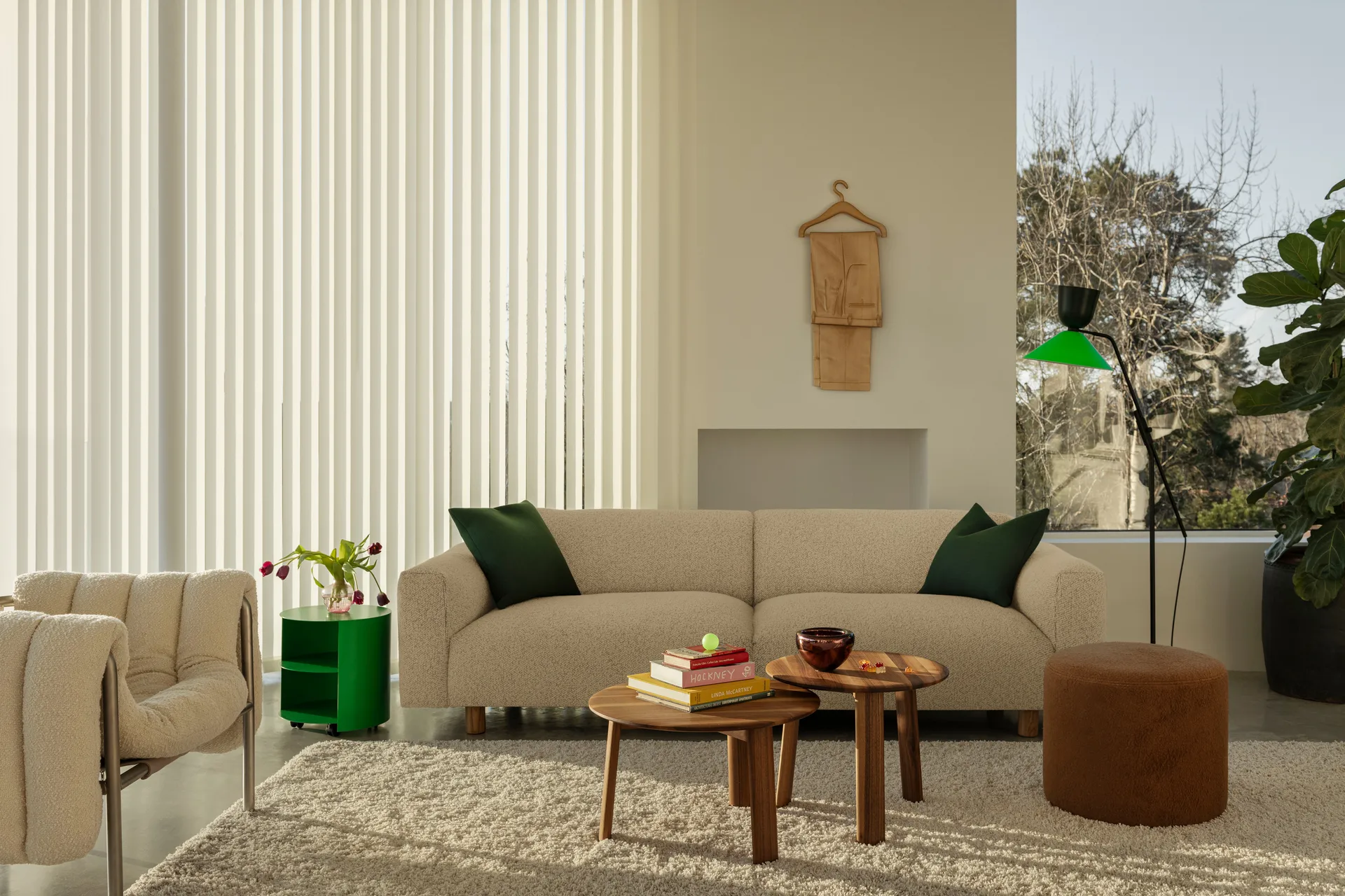 Koti 2-Sitzer Sofa 200 cm, Eggshell Hem