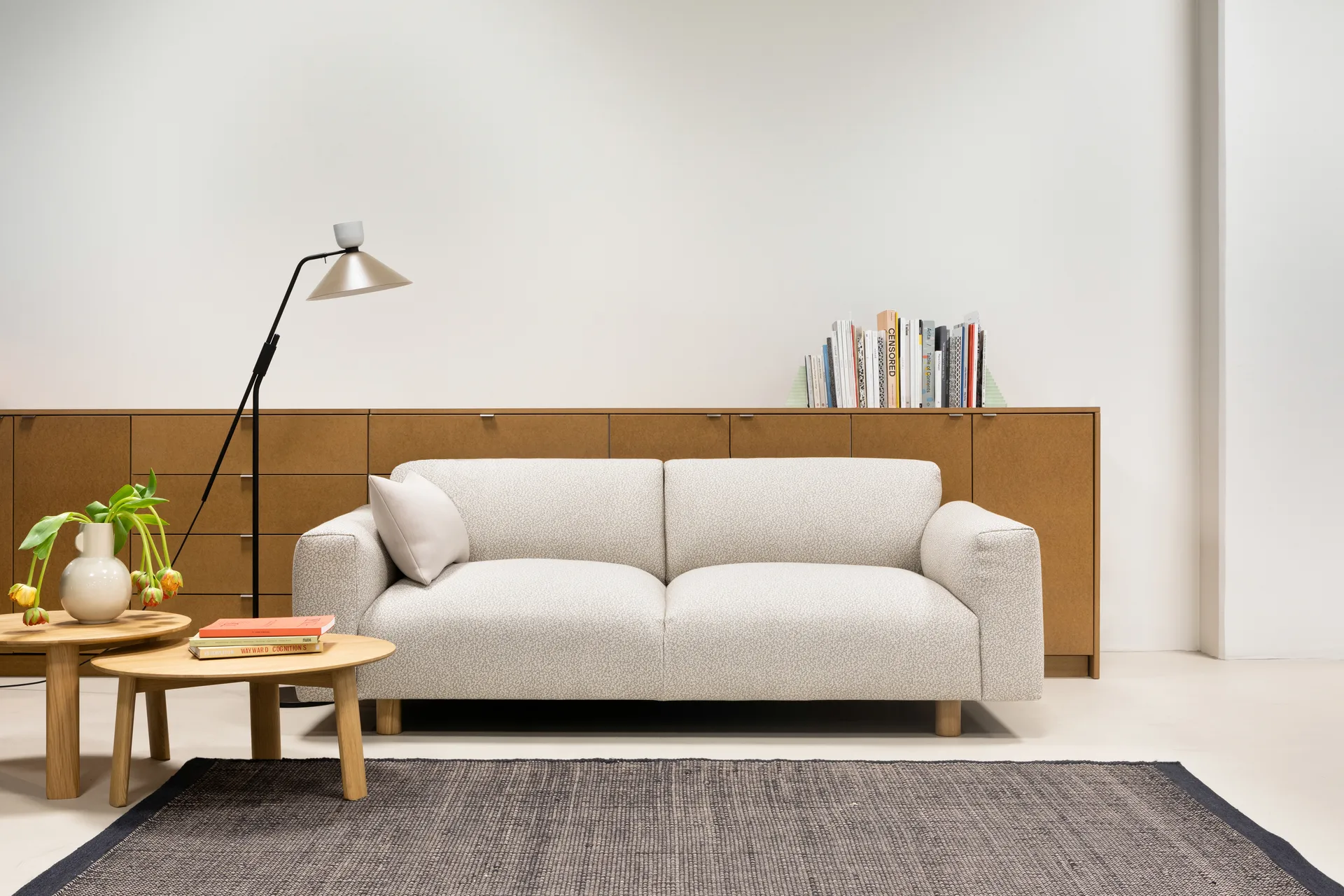 Koti 2-Sitzer Sofa 200 cm, Eggshell Hem