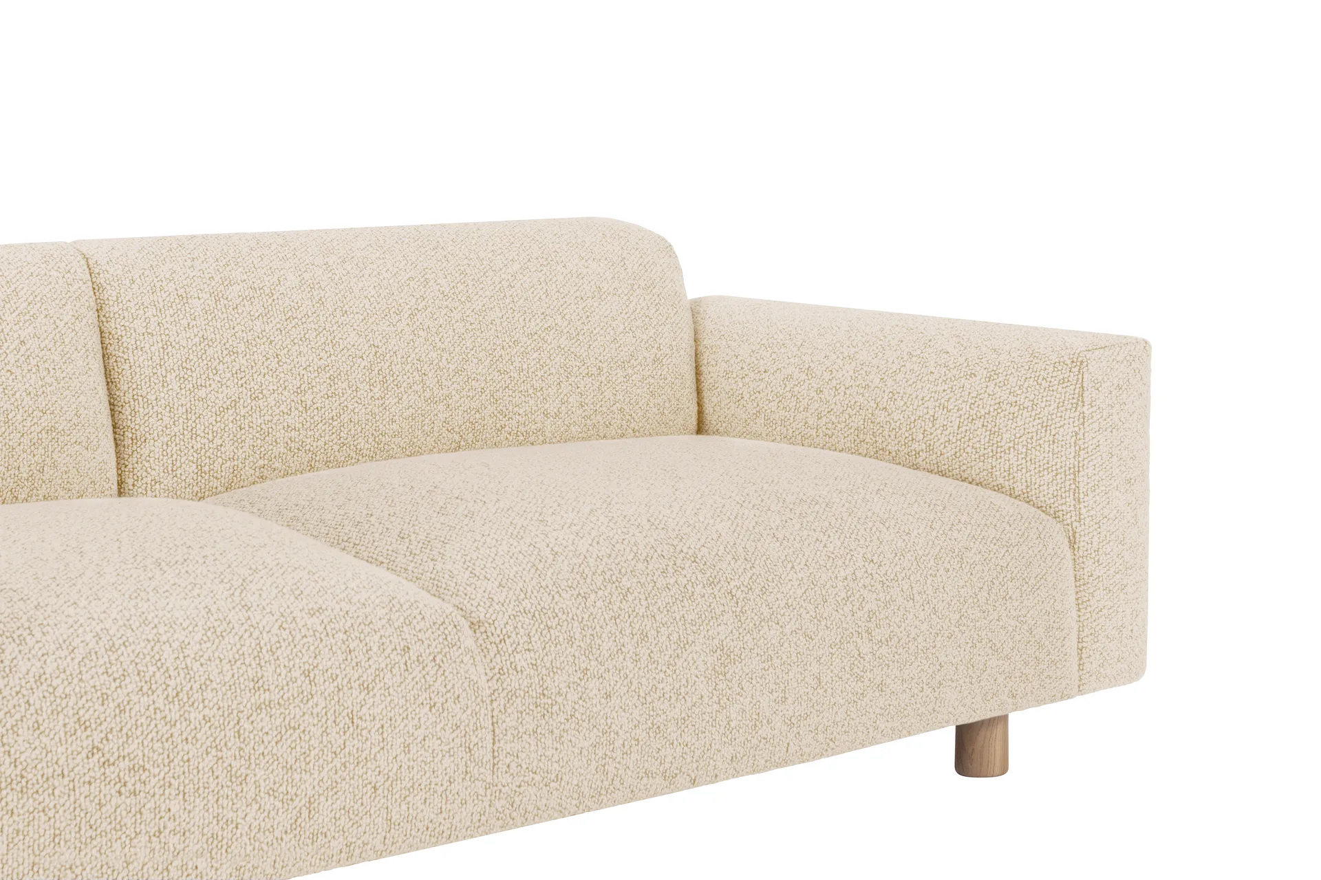Koti 3-Sitzer Sofa 240 cm, Eggshell Hem