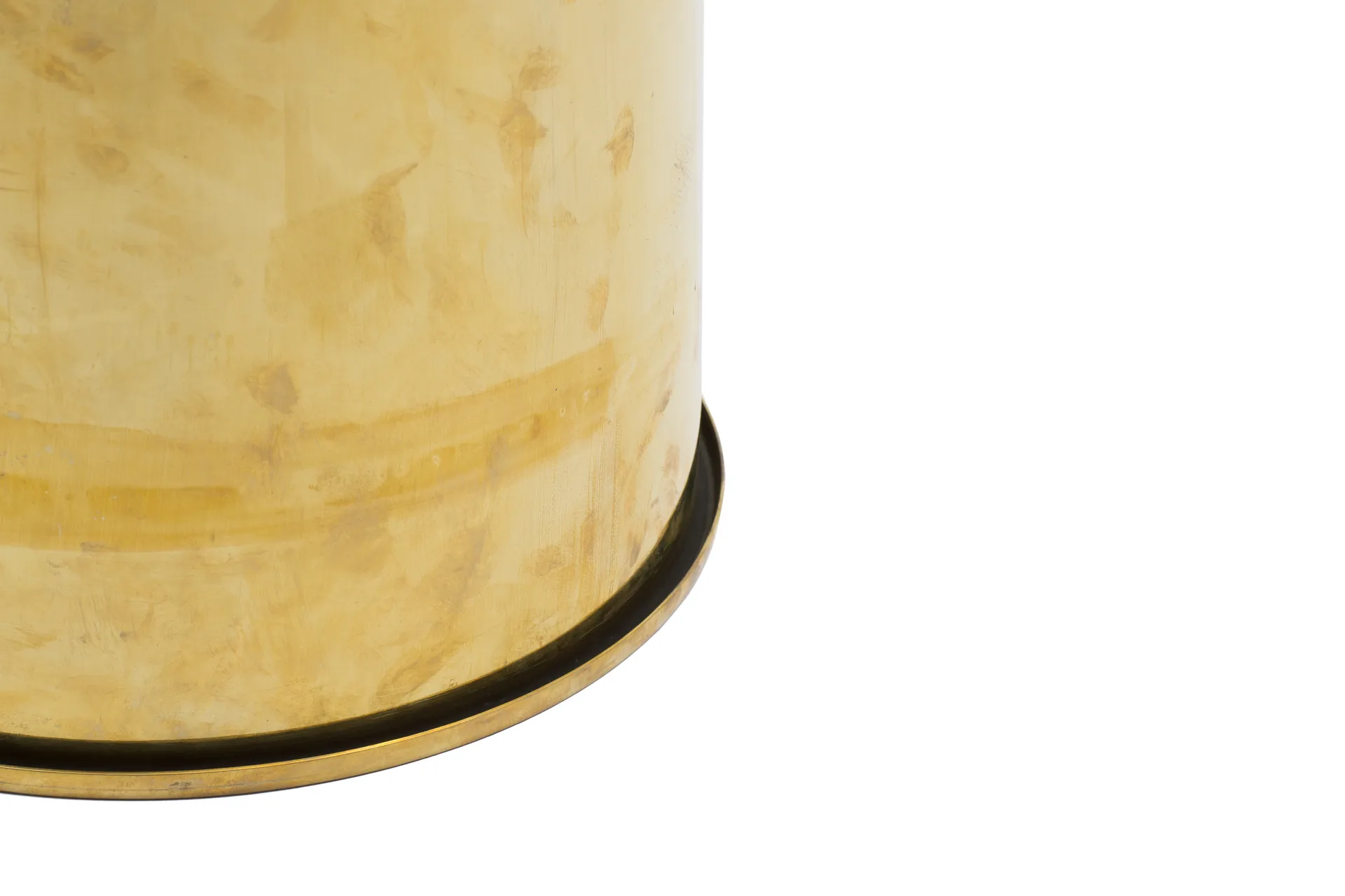 Last Hocker Ø32x44 cm, Brass Hem