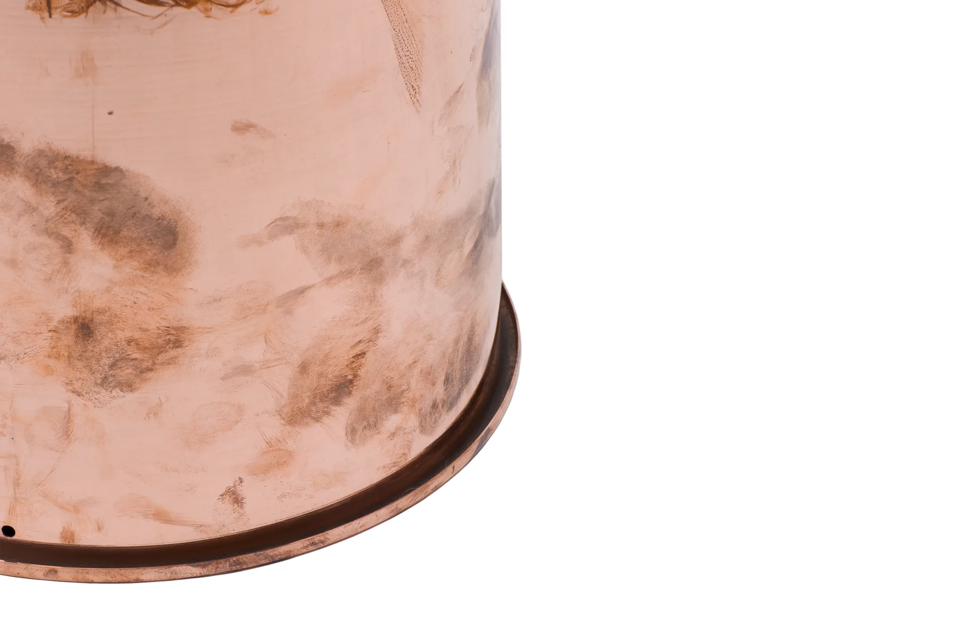 Last Hocker Ø32x44 cm, Copper Hem