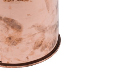 Last Hocker Ø32x44 cm - Copper - Hem