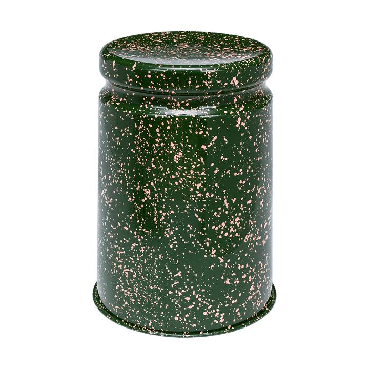 Last Hocker Ø32x44 cm - Green-pink splatter - Hem