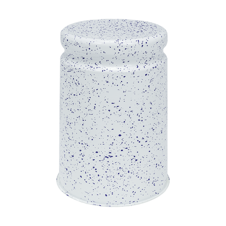 Last Hocker Ø32x44 cm - White-blue splatter - Hem