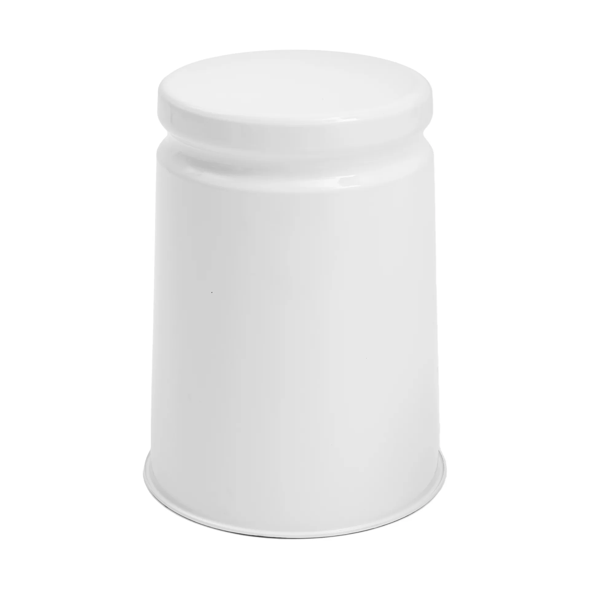 Last Hocker Ø32x44 cm, White Hem