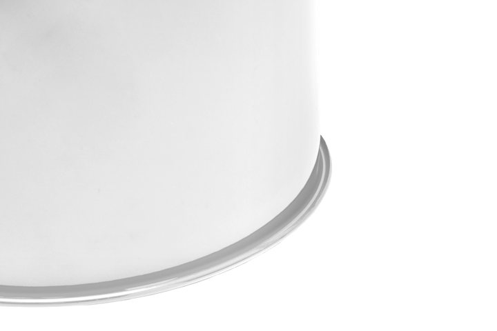 Last Hocker Ø32x44 cm, White Hem