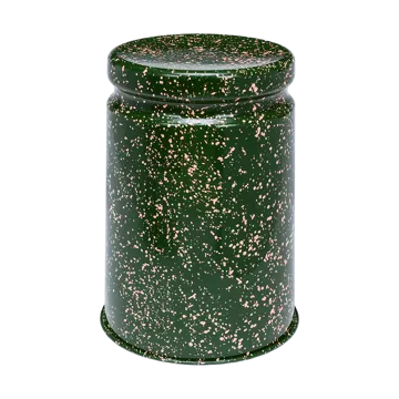 Last runder Hocker Ø32x44 cm - Green-pink splatter - Hem