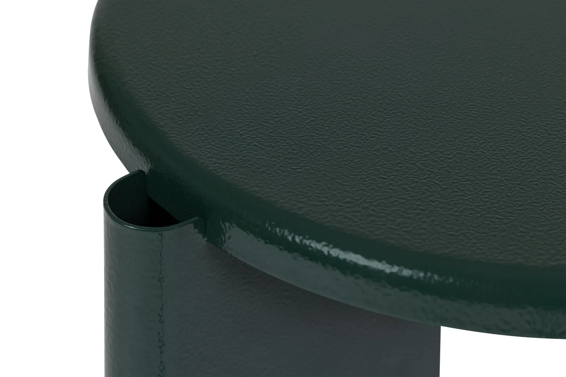 Lolly Beistelltisch 56 cm, Black green gloss Hem