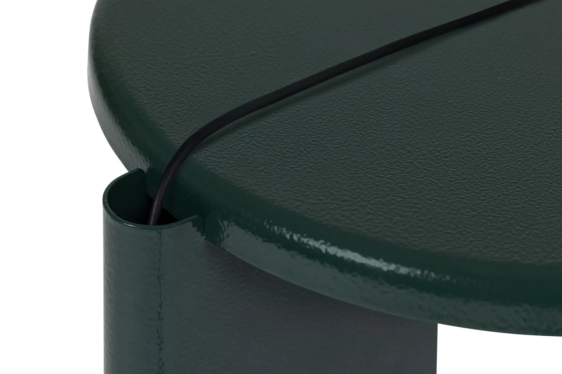Lolly Beistelltisch 56 cm, Black green gloss Hem