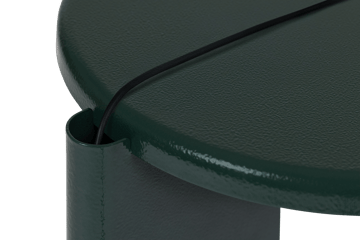 Lolly Beistelltisch 56 cm - Black green gloss - Hem
