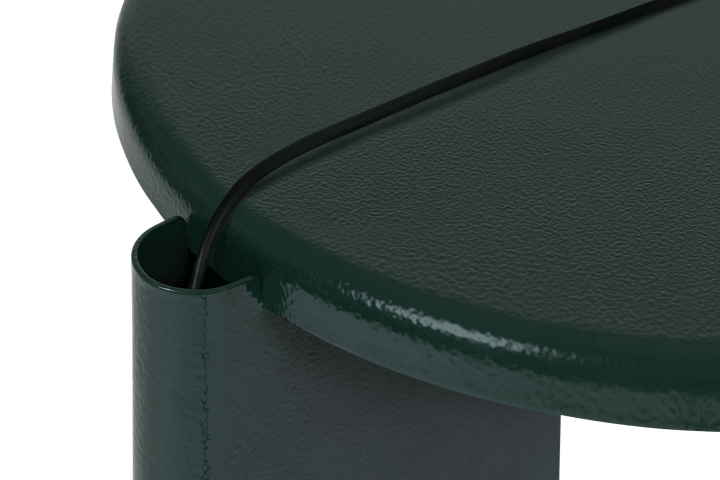 Lolly Beistelltisch 56 cm, Black green gloss Hem