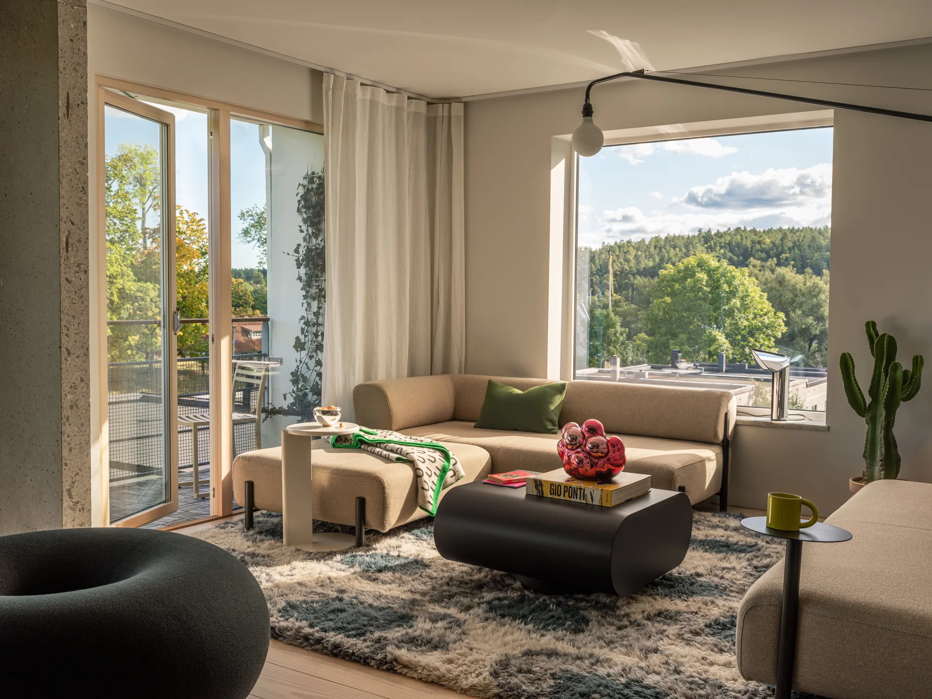 Lolly Beistelltisch 56 cm, Cream matte Hem