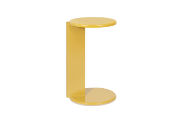 Lolly Beistelltisch 56 cm - Ochre yellow gloss - Hem