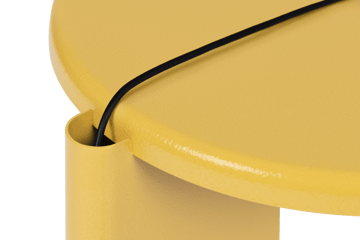Lolly Beistelltisch 56 cm - Ochre yellow gloss - Hem