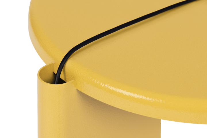 Lolly Beistelltisch 56 cm, Ochre yellow gloss Hem