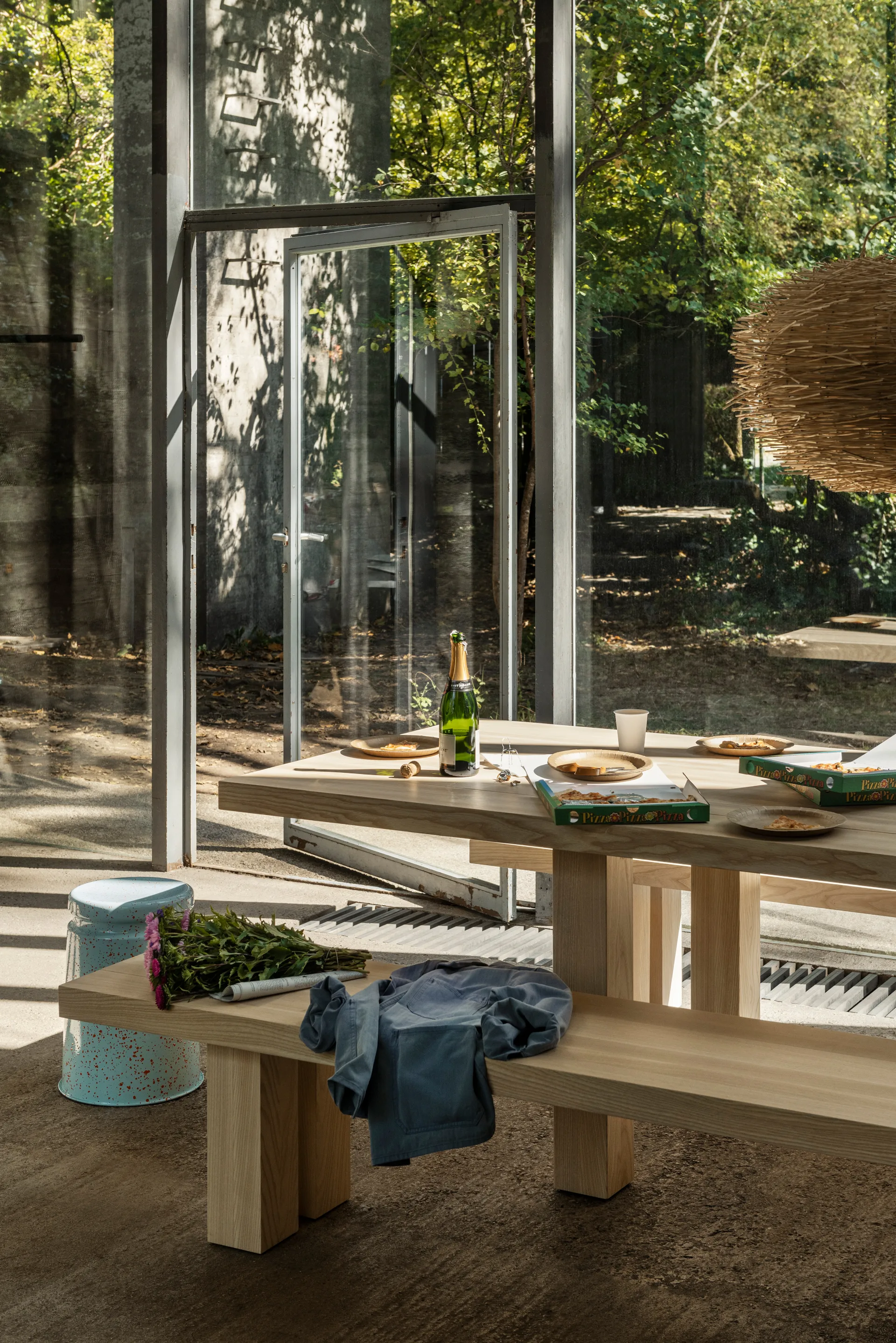 Max Bank 43x250 cm, Esche Hem