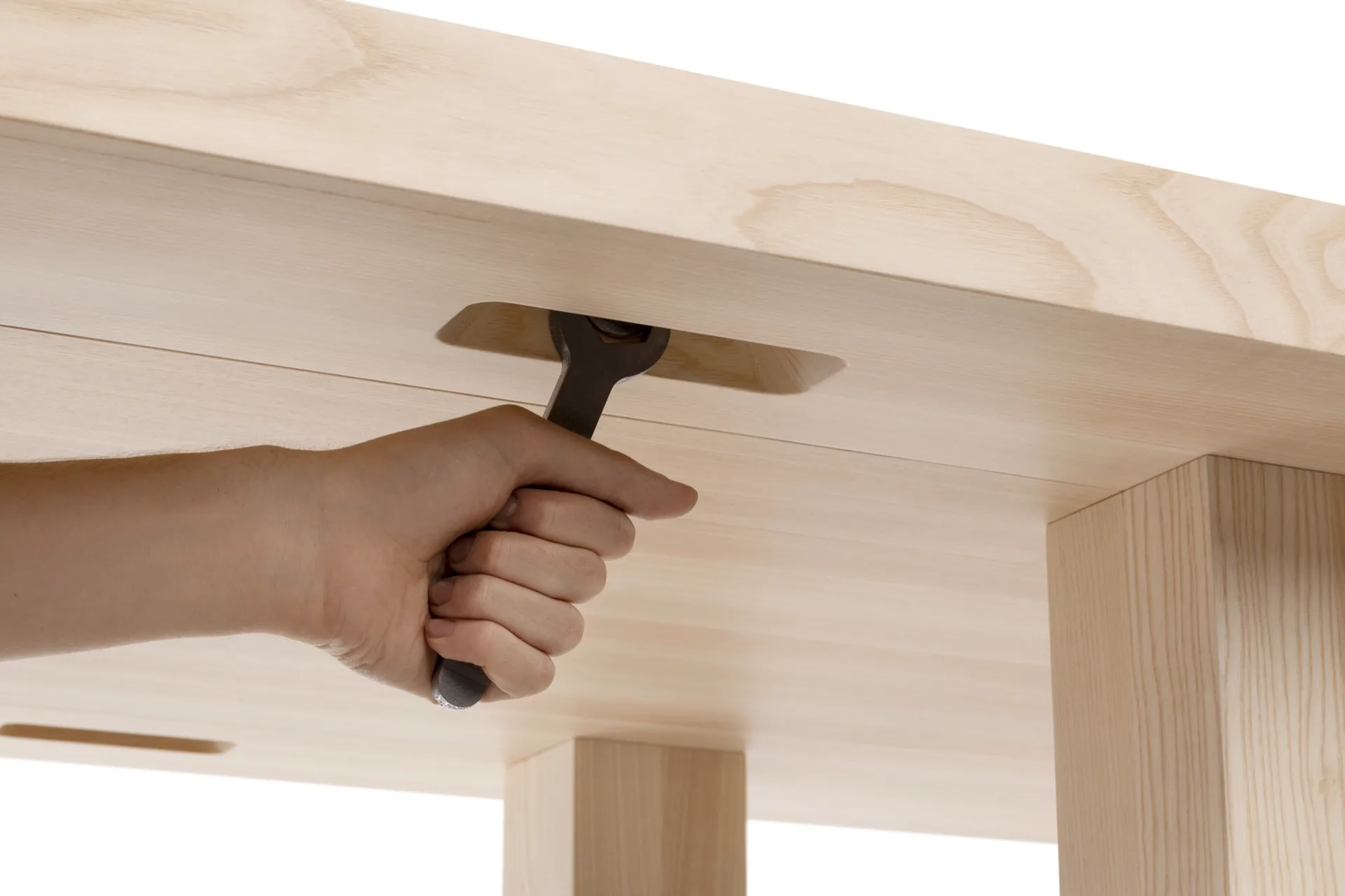 Max Esstisch 90x250 cm, Esche Hem