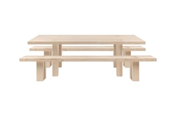 Max Esstisch mit Bänken 250 cm - Esche - Hem