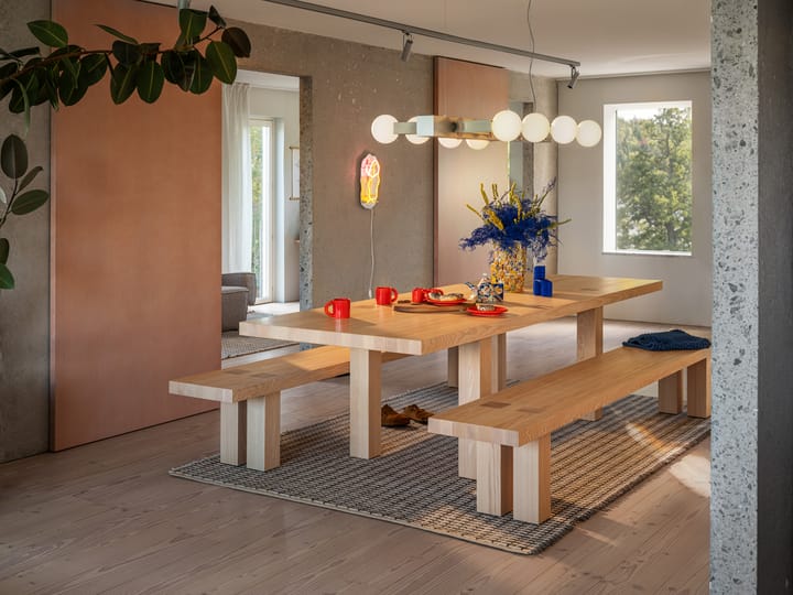Max Esstisch mit Bänken 250 cm, Esche Hem