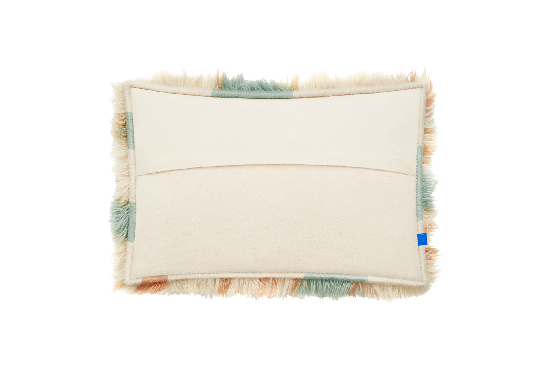 Monster Kissen Large 40x60 cm, Turquoise-peach Hem