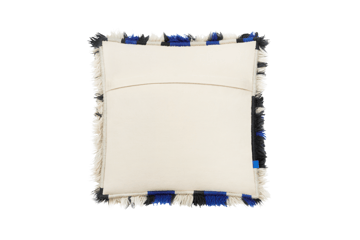 Monster Kissen Medium 50x50 cm - Ultramarine blue-off white - Hem