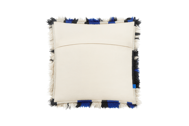 Monster Kissen Medium 50x50 cm, Ultramarine blue-off white Hem