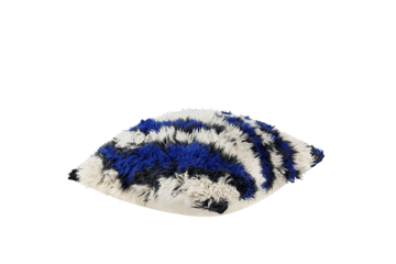 Monster Kissen Medium 50x50 cm - Ultramarine blue-off white - Hem