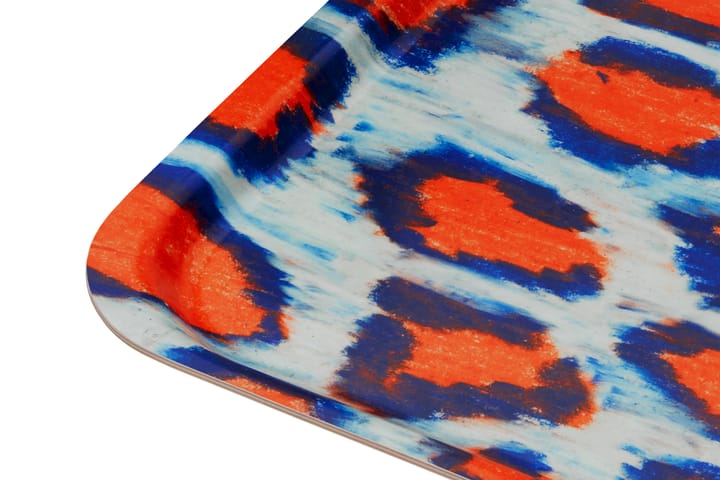 Monster Tablett Medium 37x53 cm, Coral-white-ultramarine blue Hem