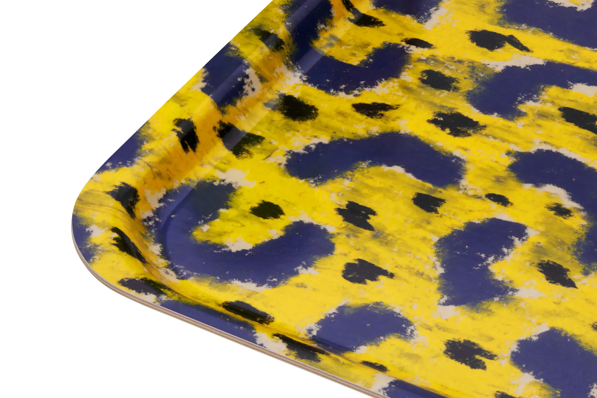 Monster Tablett Medium 37x53 cm, Ochre yellow-grey-black Hem