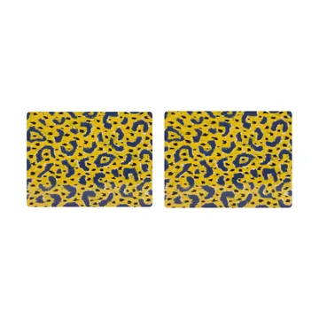 Monster Tischset 30x40 cm 2er-Pack - Ochre yellow-grey-black - Hem