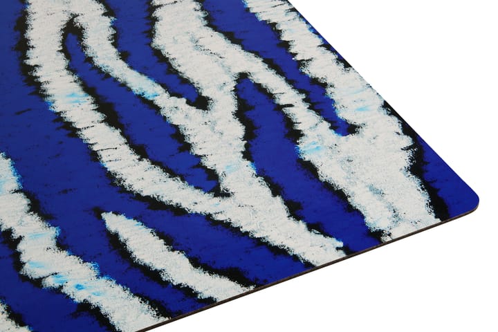 Monster Tischset 30x40 cm 2er-Pack, Ultramarine blue-white Hem