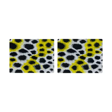 Monster Tischset 30x40 cm 2er-Pack - White-yellow-black - Hem