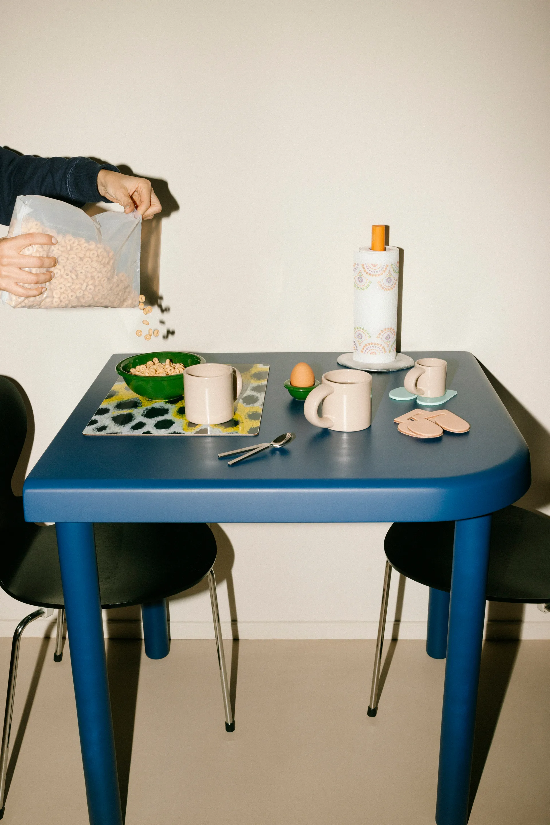 Monster Tischset 30x40 cm 2er-Pack, White-yellow-black Hem