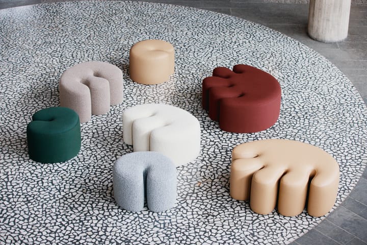 Palma Pouf Small 58x65 cm, Pebble Hem