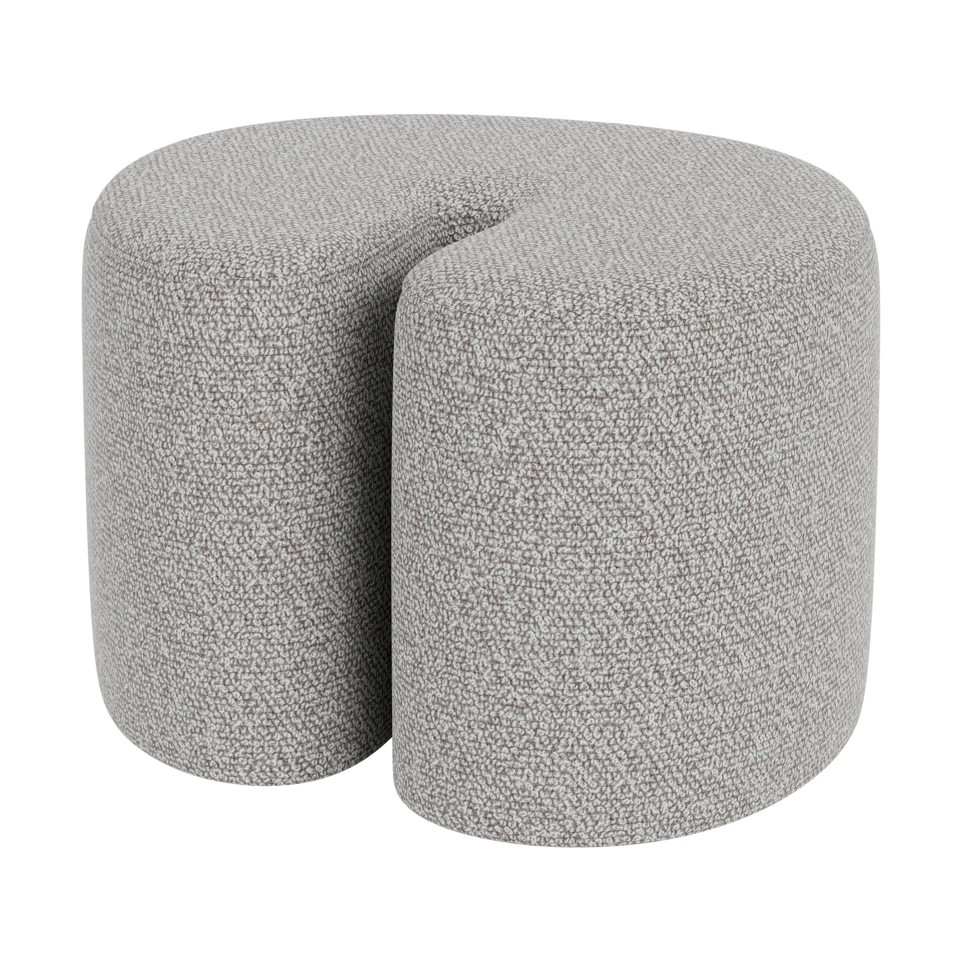Palma Pouf Small 58x65 cm, Pebble Hem
