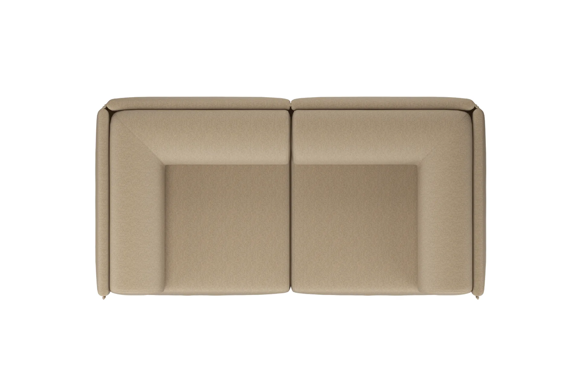 Palo Block 2-Sitzer Sofa med armstöd Low 200 cm, Beige Hem