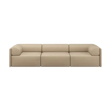 Palo Block 3-Sitzer Sofa med armstöd Low 295 cm - Beige - Hem