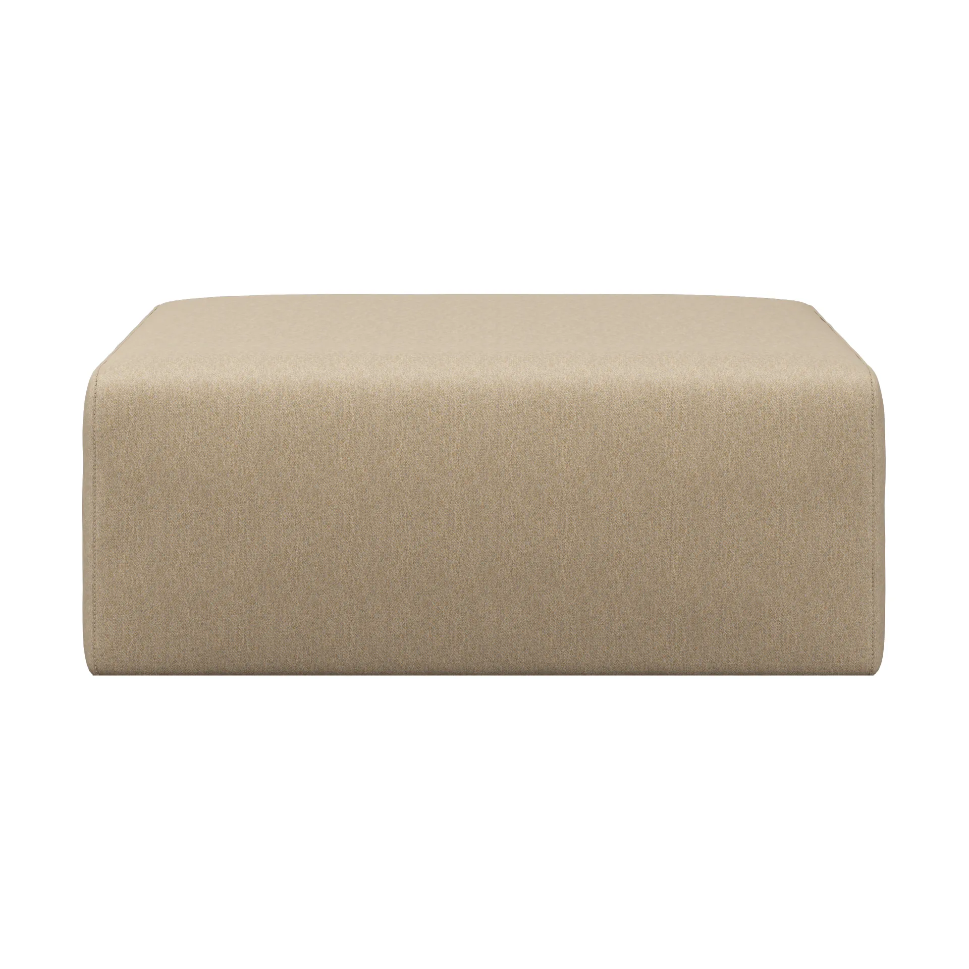Palo Block Ottoman 95x95 cm, Beige Hem