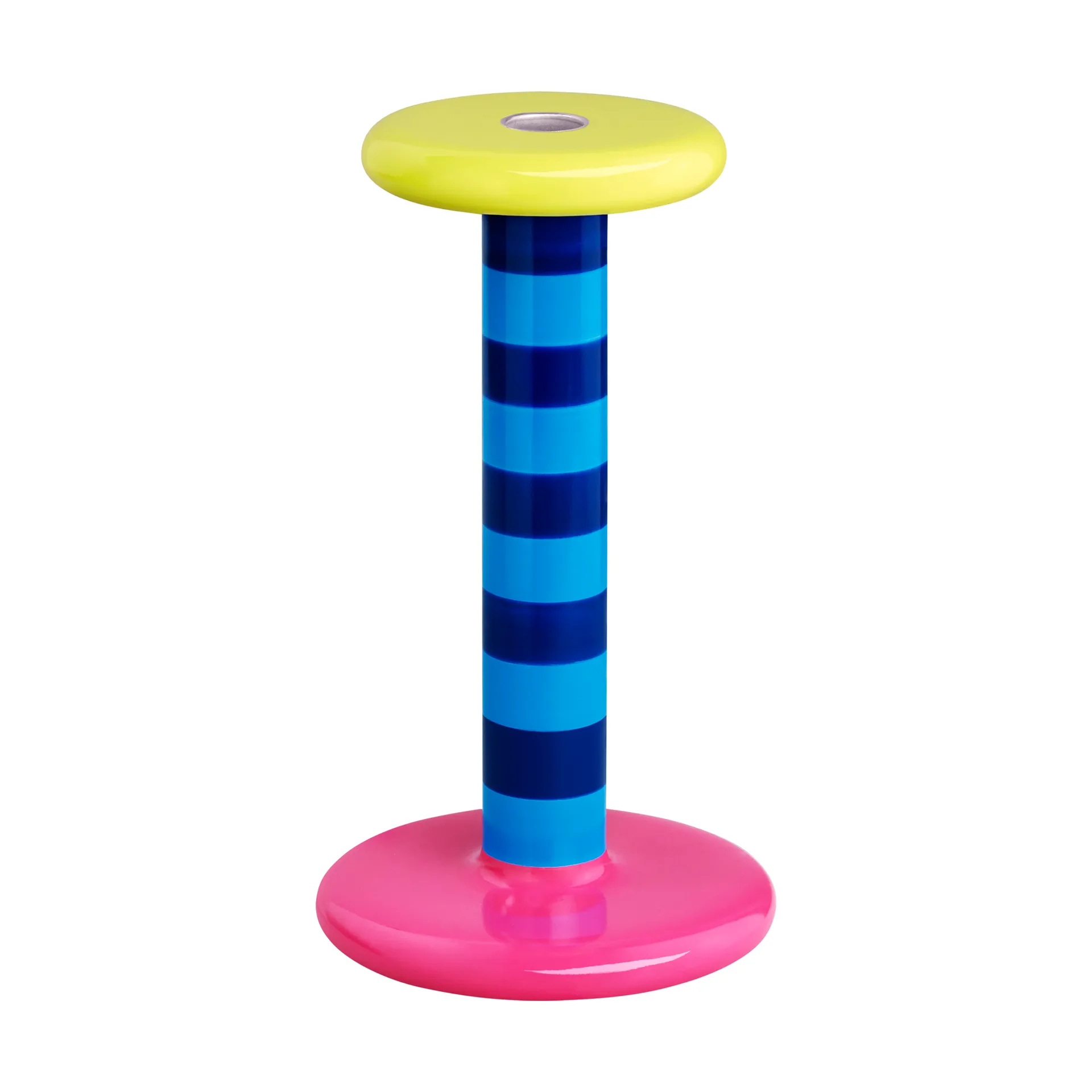 Pesa Kerzenhalter High 23 cm, Sky blue-night blue stripe Hem